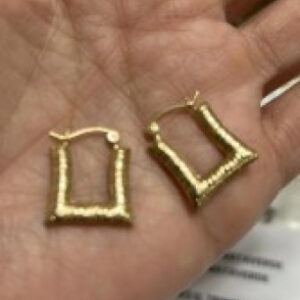 [EARRING] K18YG Gold Earrings - 1.12gms - AH-0040 | EJJC1199