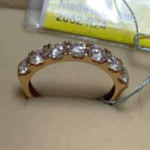 [RING] Half Eternity Ring - K18PG 2.05g - D1.00ct - 2062-R74 | ELGS0111